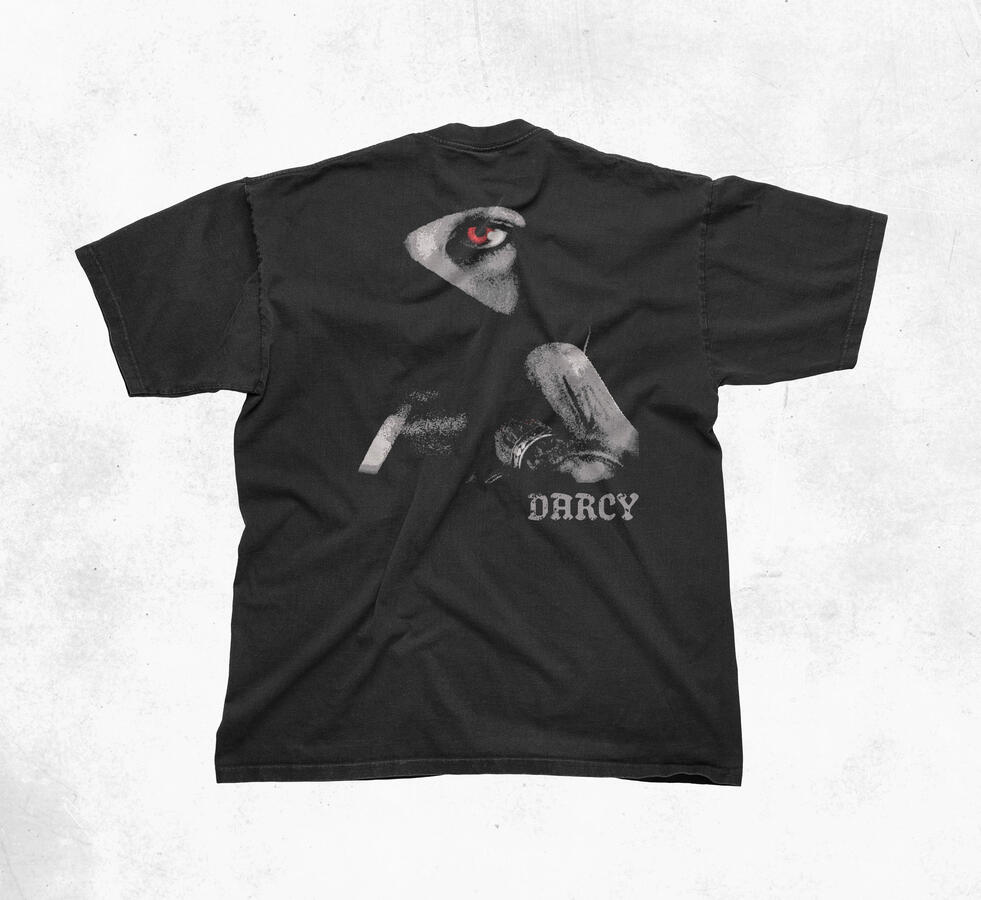 DARCY t-shirt with signature branding.